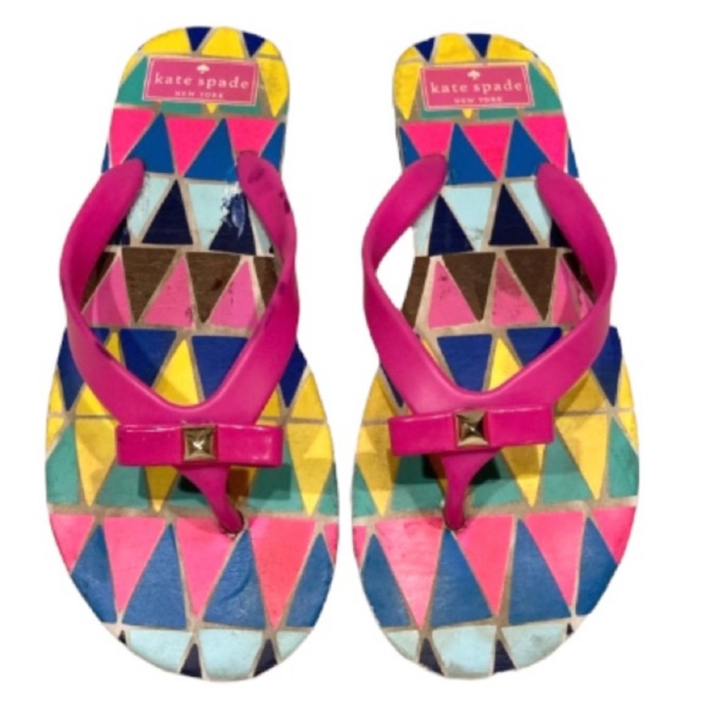 Kate Spade Pink Sandals Shoes Flip Flops Size 7 - Picture 1 of 5